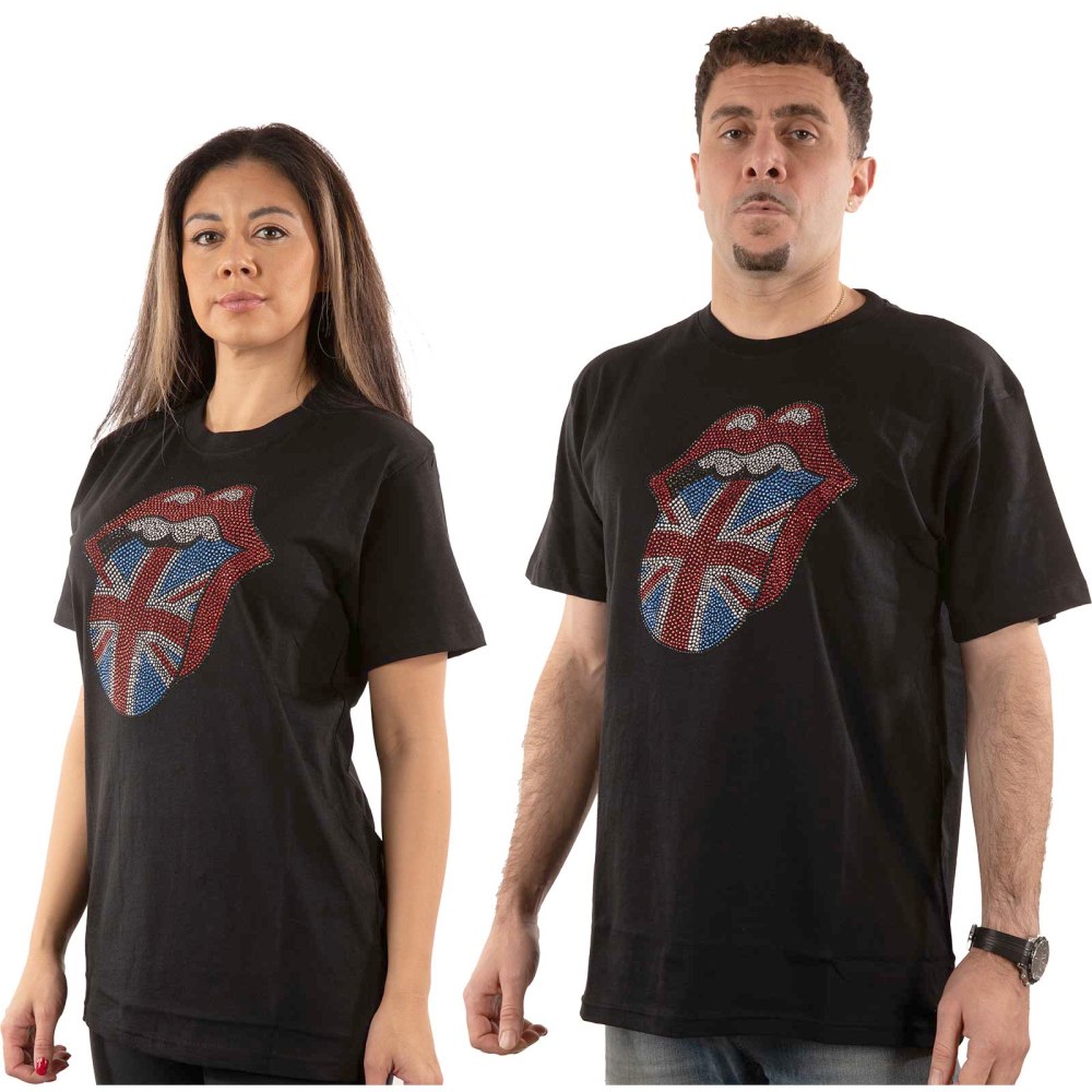 The Rolling Stones - Classic UK Tshirt Homme - Noir